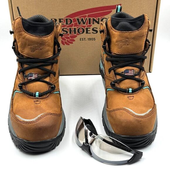 Red Wing Wmns Aluminum Toe Waterproof Work Boots - Picture 1 of 13